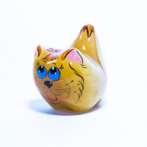 Сувенир из селенита "Кошка Ляпка" - Кунгурский сувенир - доставка по России. Заказать сейчас!